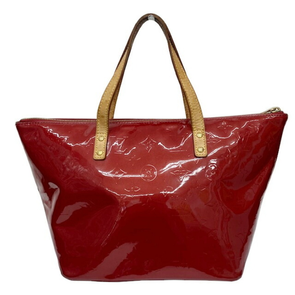 LOUIS VUITTON Bellevue Vernis Pomme dAmour Red Handbag Tote Bag
